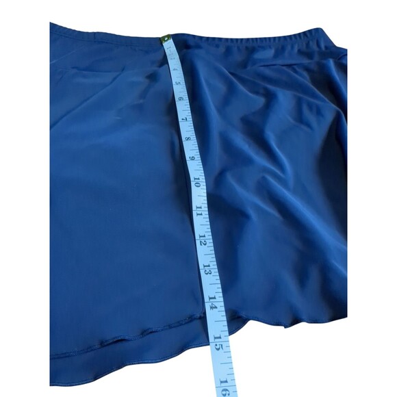 Lands End Blue Swim Skirt With Aycru . No Tag. Size 16  Wore Maybe Twice - Picture 4 of 5